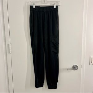 Zara Satin Cargo Pants